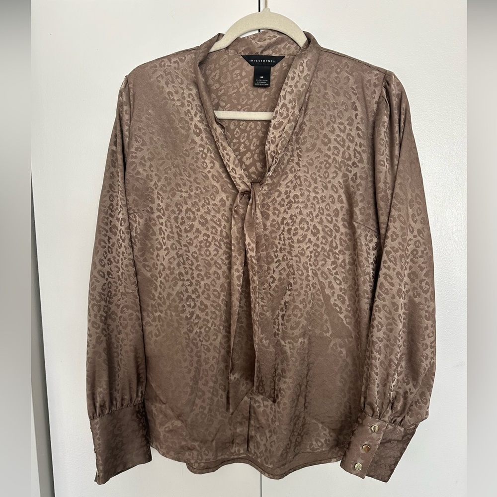 Leopard Print Blouse - image 2